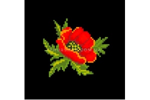 Дизайн (схема для вишивання) "Poppy Flower (Квітка маку)" EP007